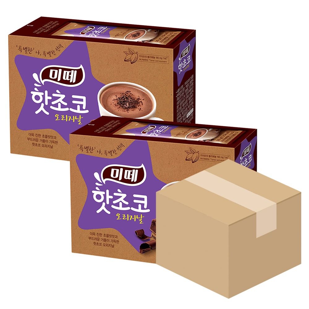 [온누리상품 상생페이백] 동서식품 미떼 핫초코 오리지날 10T x 2개 박스포장
