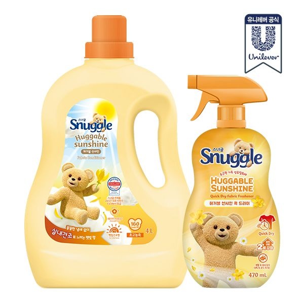 [스너글][최종가 12,900원]스너글 유연제 2L + 탈취제 470ml +)세탁망 증정 허거블코튼/허거블선샤인/블루스파클 : 롯데ON