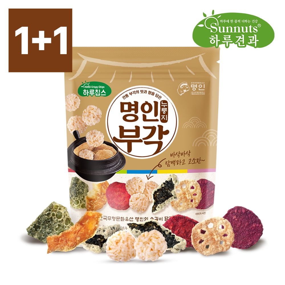 [하루견과] 하루칩스 명인부각 누룽지 180g 1+1봉(총 2봉)