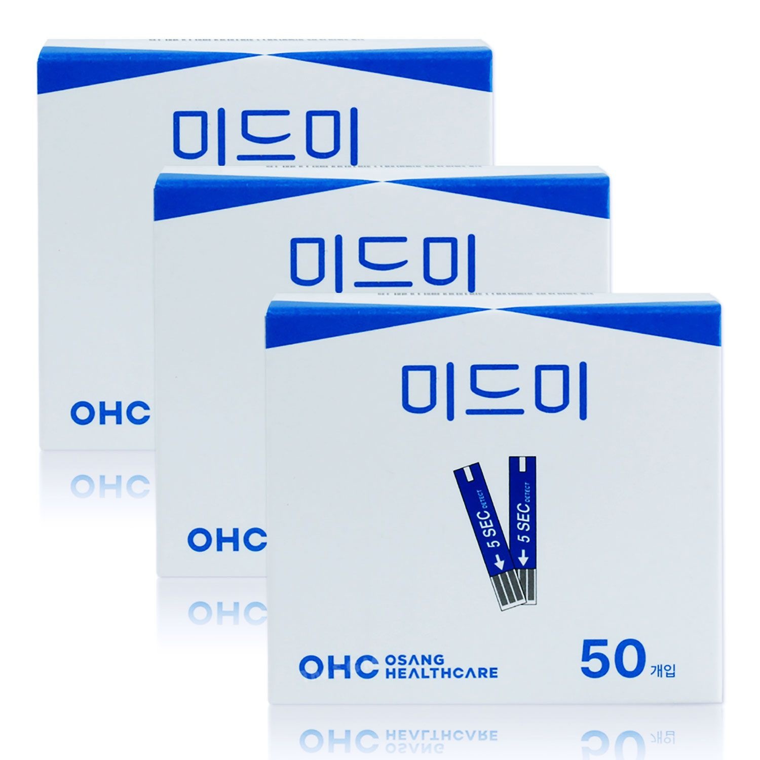 오상헬스케어 오상헬스케어 OHC 자애 미드미 혈당시험지 3박스 150매 (2027년 09월) 측정지 검사지 스트립