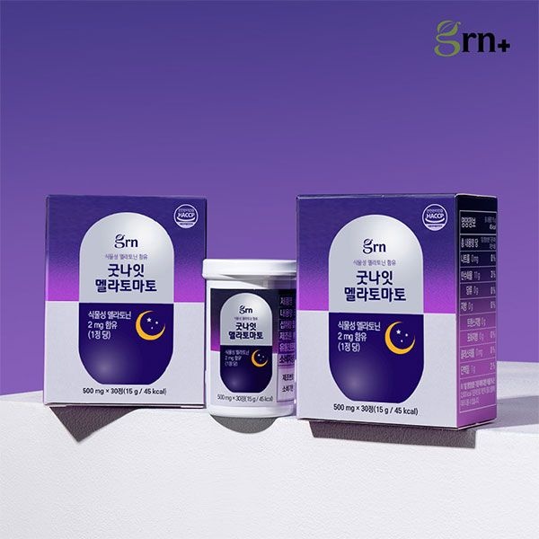 [온누리상품 상생페이백] [GRN] 굿나잇 멜라토마토 숙면 영양제 식물성 멜라토닌
