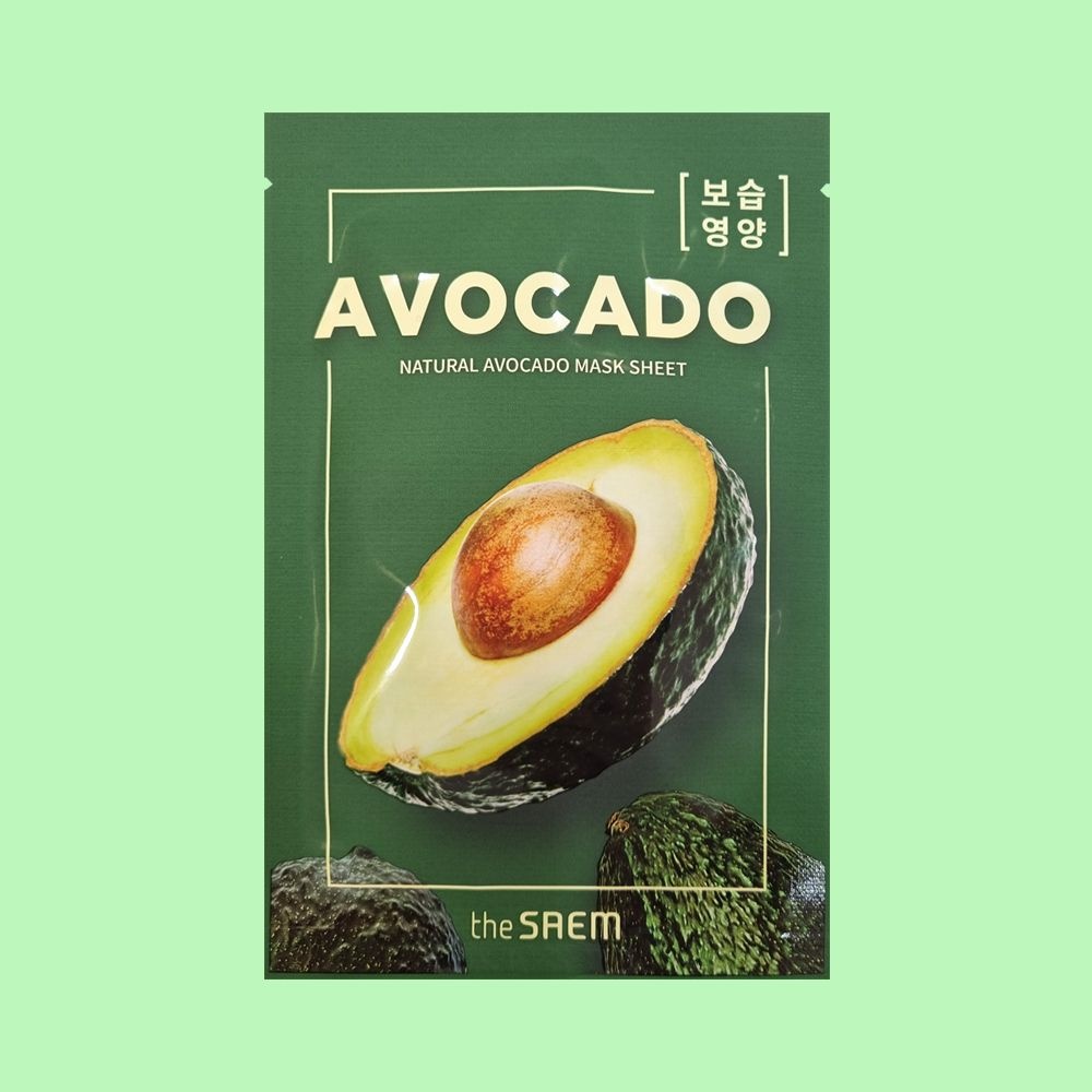 더샘 내추럴 아보카도 마스크 시트 20매