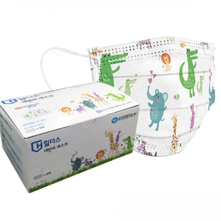 스마일 협력사 유한킴벌리 비말차단마스크 국산 어린이 마스크 36매