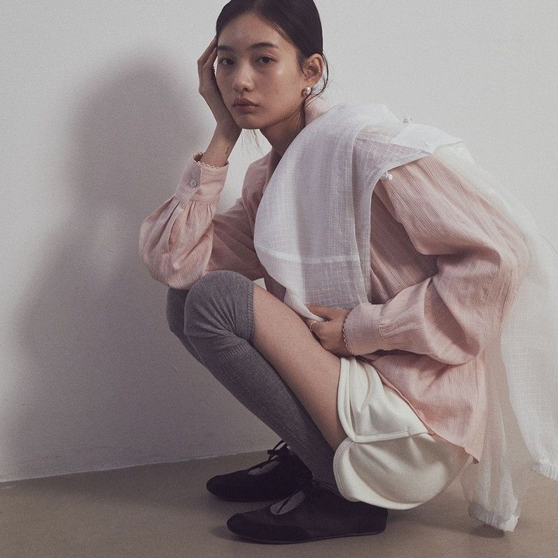 잇터 [1차 리오더] Essential pintuck blouse_Pink901213