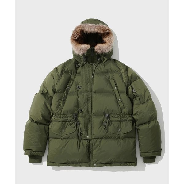 OUTSTANDING 아웃스탠딩 OUTSTANDING TORAY N3B GOOSE DOWN PARKA_OLIVE 555495