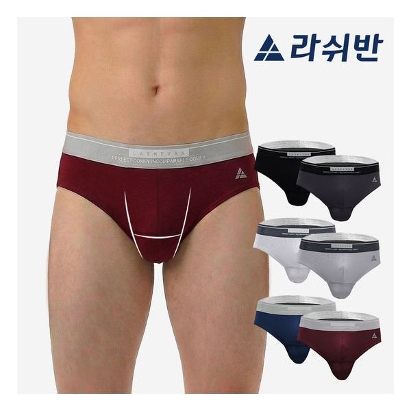 라쉬반 라쉬반 스탠다드 남성속옷 시그니처 믹스블렌드 브리프 6종 110209