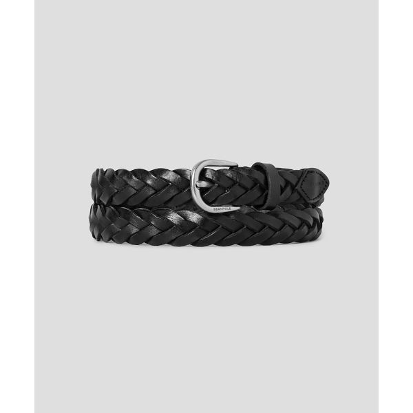BEANPOLE ACCESSORY 여성 가죽 메쉬 벨트 블랙 248254