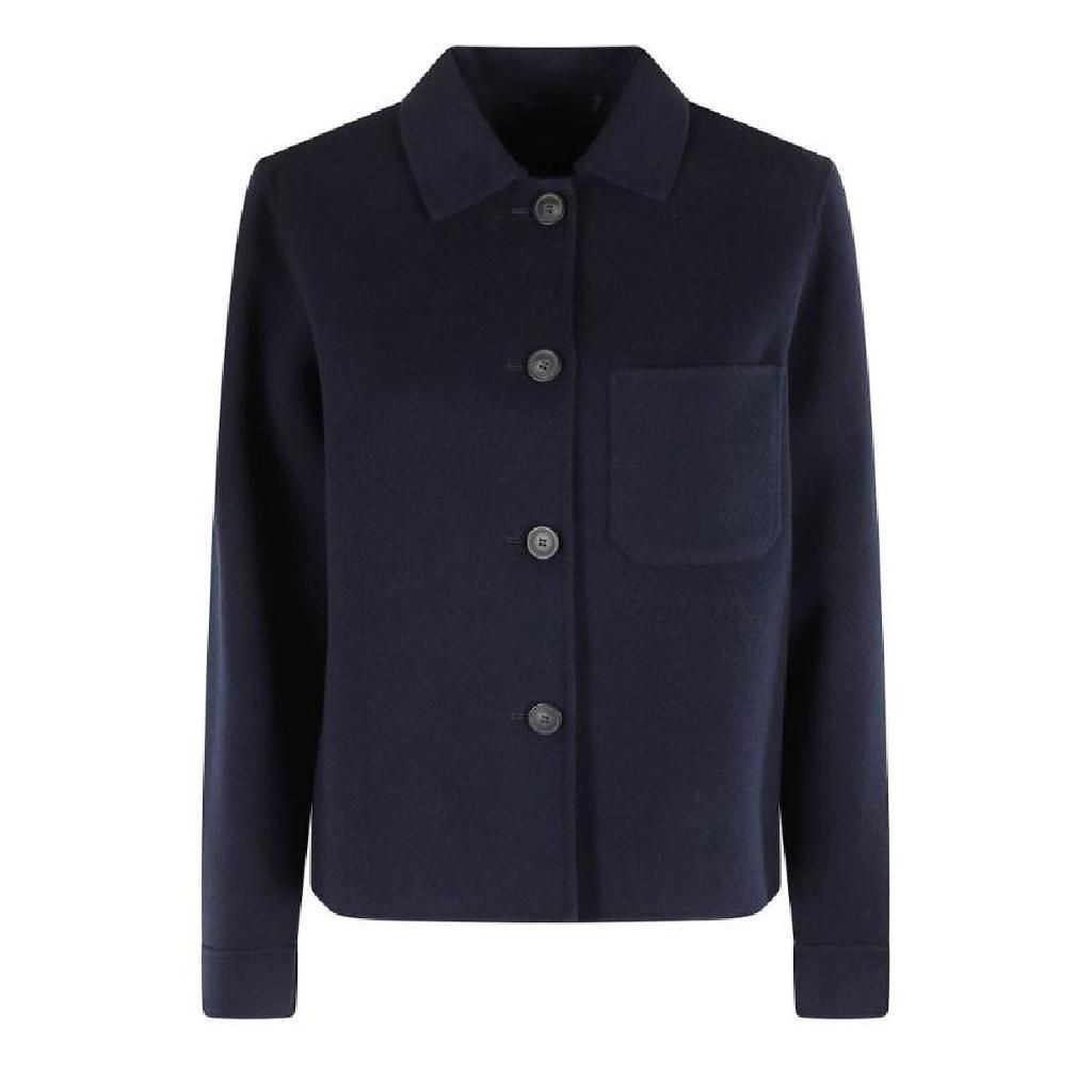 위켄드 막스마라 노르디카 버튼업 코트 2525046011600097 045NAVY TP946063011