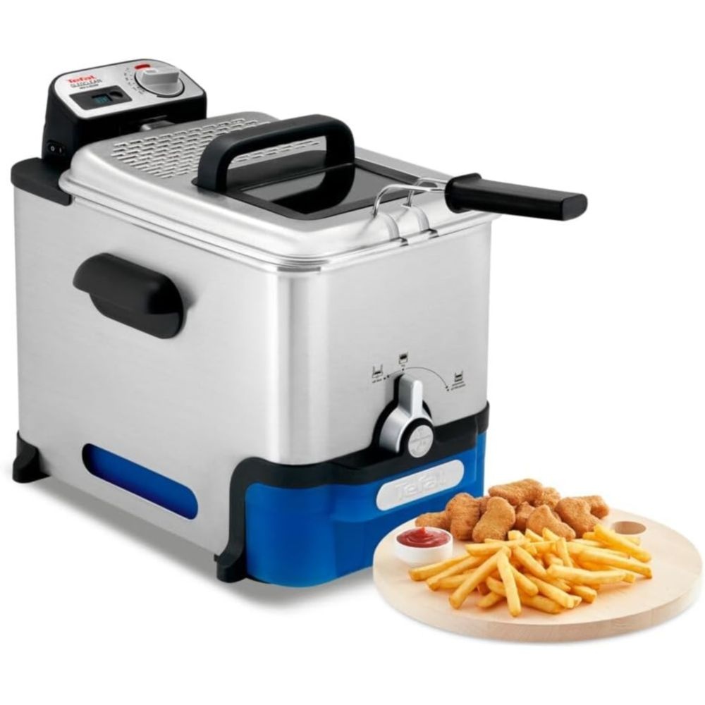 [해외] 테팔 FR8040 Oleoclean Pro Inox Design 튀김기 2300W 1.2kg 3.5L 블랙 스테인리스 스틸
