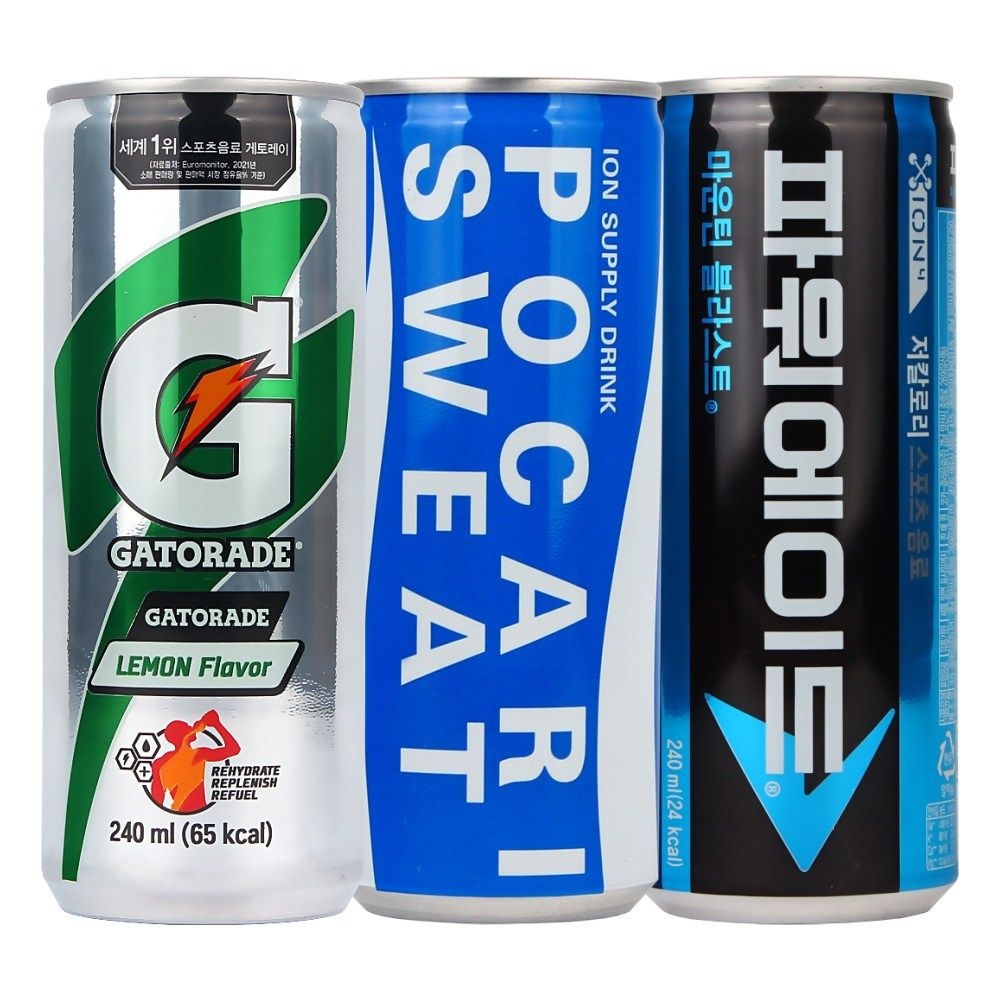 파워에이드 240ml 게토레이 240ml  포카리스웨트 240ml x 각10개(총30개) 이온음료수