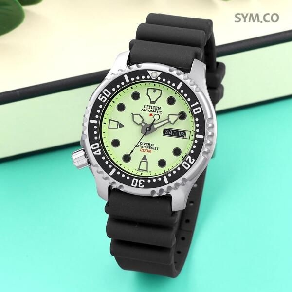시티즌 [시티즌] NY0040-09W 프로마스터 마린 시리즈 다이버 오토매틱 남자 우레탄 시계 c