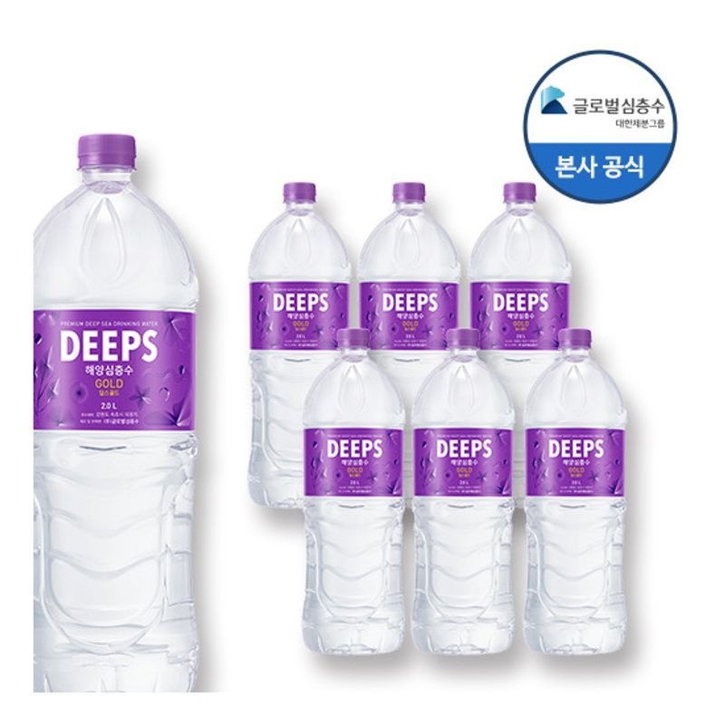 딥스 Deeps 해양심층수 딥스 골드 2L 6병