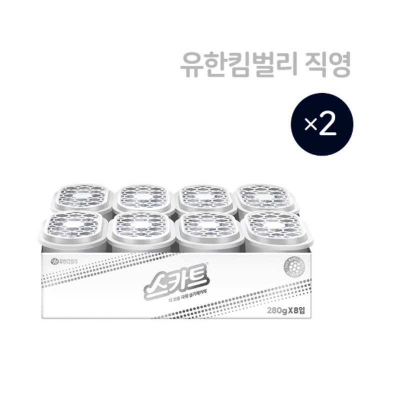 스카트 더보송 파워 습기제거제 8입 x 2EA 강력 제습 습기차단 대용량 제습제