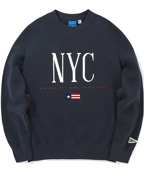 columbiauniversity NYC FLAGS WOMENS FLEECE SWEATSHIRTS 크라운네이비