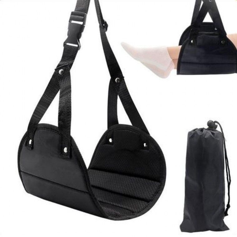 포엘마켓 기내용 이동식 발해먹 장거리 휴대용 비행기 발편한 발받침대 책상 사무실