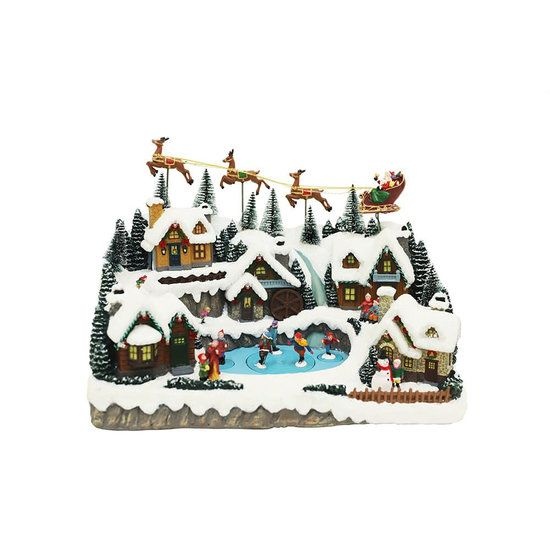 FOCUSIS 포커시스 [FOCUSIS] 포커시스 LED 순록과 산타가 있는 마을 / FOC-JTCM880/16ASM