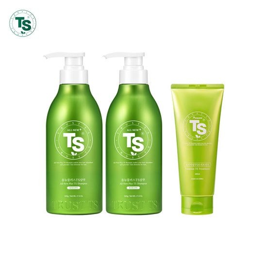 티에스 올뉴플러스 TS샴푸 500g*2개++프리미엄트리트먼트200g*1개