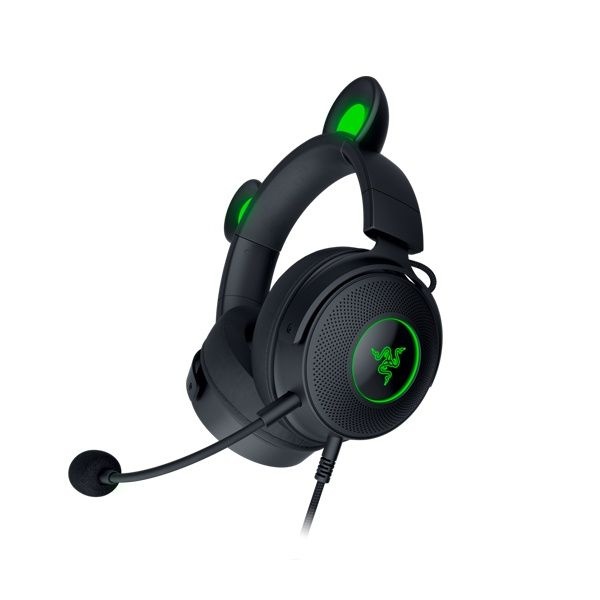 RAZER 헤드셋 유선 헤드셋 크라켄 키티 Kraken Kitty V2 Pro 스트리밍 RGB지원웨이코스정품 블랙