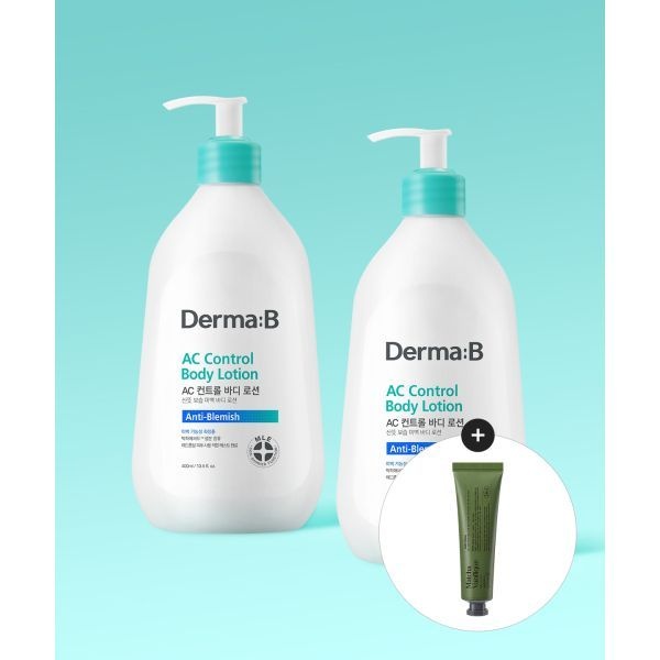 매장정품 DERMAB AC 컨트롤 바디 로션 400MLX 2개 (증정 핸드크림 50ML)