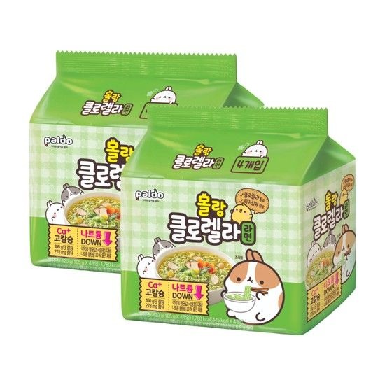 G)몰랑 클로렐라 라면 105g  8개 [유통기한 임박상품]