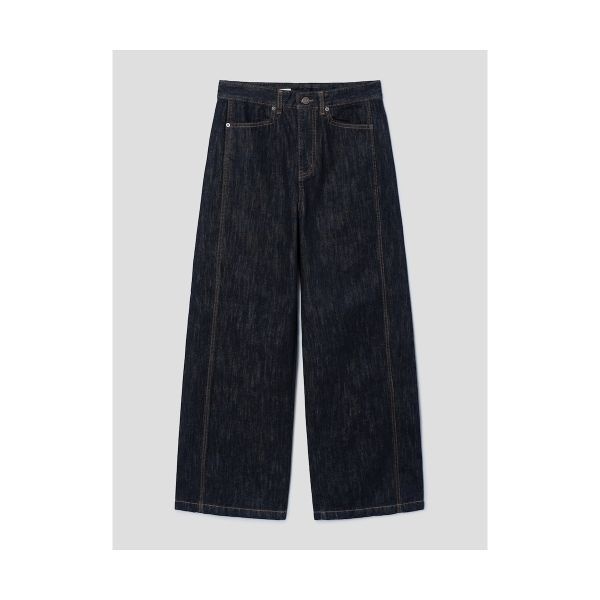 매장정품 에잇세컨즈 8SECONDS 피치기모 와이드 데님 네이비 355X21LP3R 211018