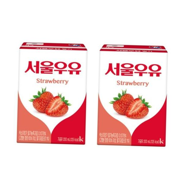 멸균우유 서울우유 x 24입 딸기멸균우유200ml