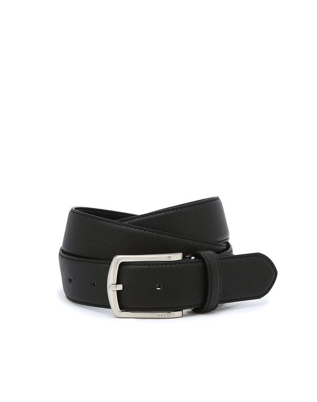 헤지스 ACC [선물추천][Online Limited] 블랙 퍼피장식 소가죽 벨트 HJBE5E962BK