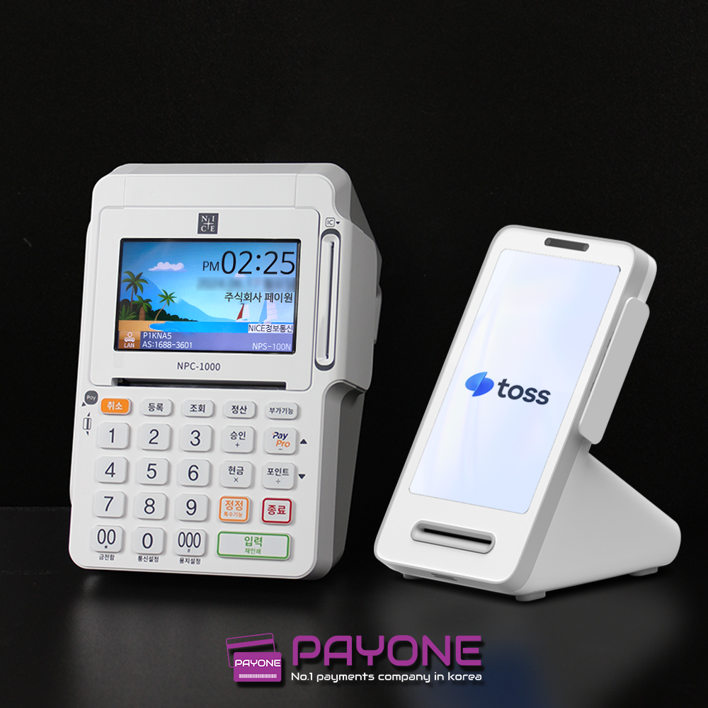 NPC-1000 애플페이 삼성페이 NFC 카드단말기 유선 결제기 영수증 자동컷팅 3인치 나이스정보통신 신용카드리더기