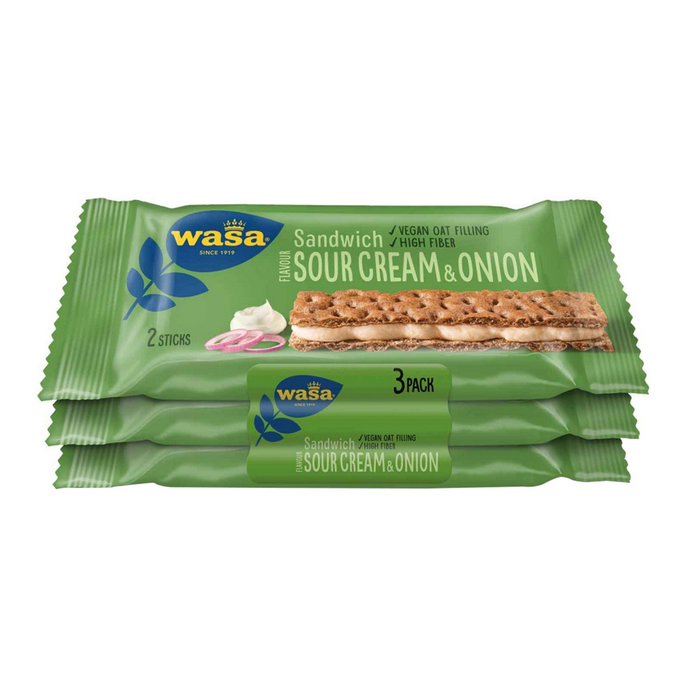 wasa 와사 샌드위치 사우어크림&어니언 3개입