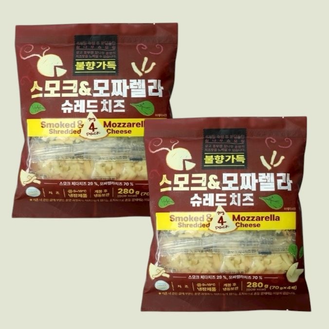 불향가득 스모크체다&모짜 슈레드 치즈 280g 1+1 : 롯데ON