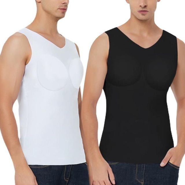 남자 몸짱 티셔츠 이너웨어 민소매 나시 근육 보정속옷 머슬라인