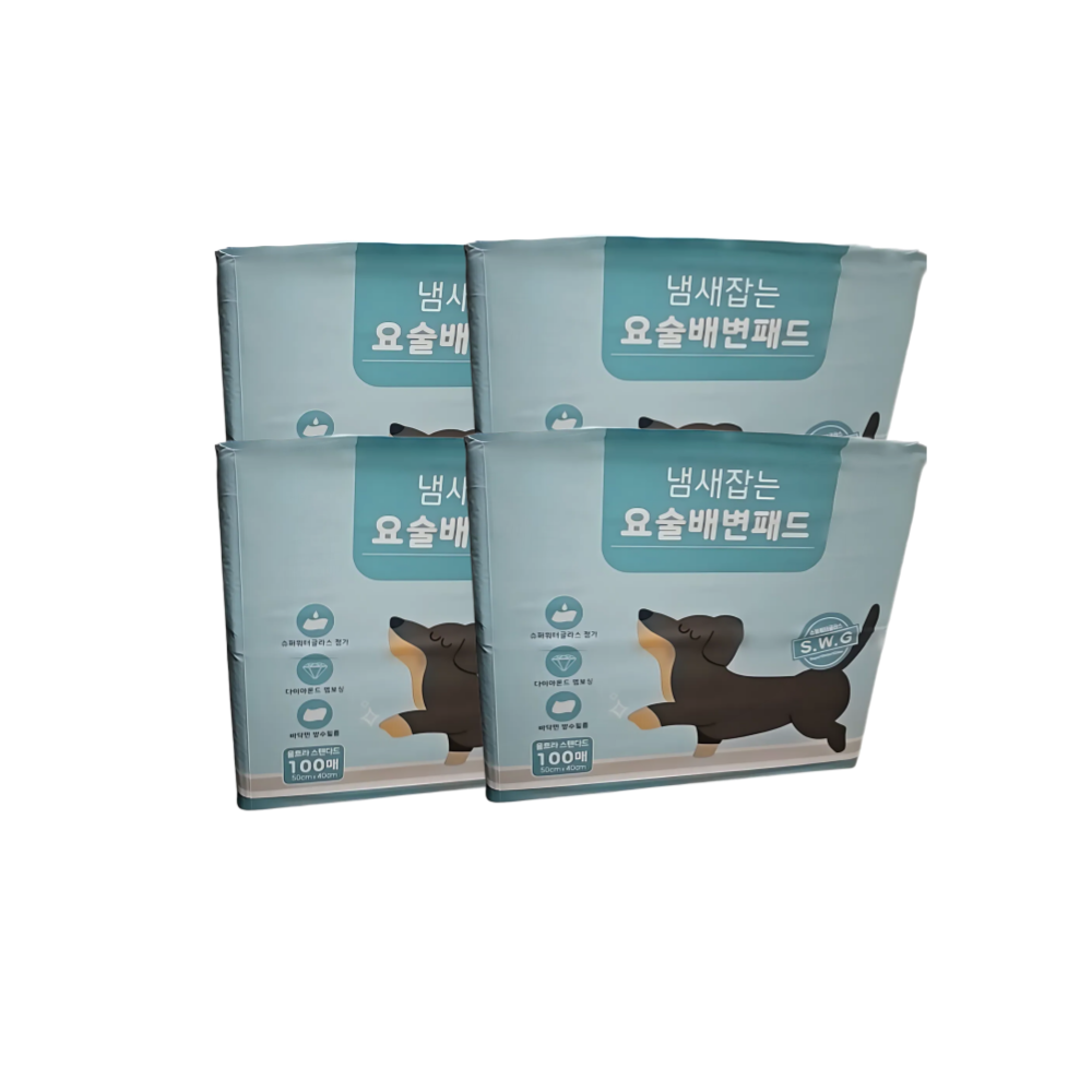 페츠모아 냄새잡는 요술 배변패드 울트라 표준형 400매 (100매 4팩)