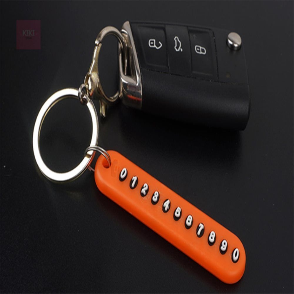 키키샵 핸드폰 번호표시 키링 폰넘버택 분실방지번호키링 키홀더
