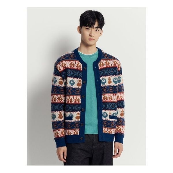 빈폴멘 빈폴멘 푸즈예티 코위찬 가디건 카디건 블루 BC5X5AC52P 134854