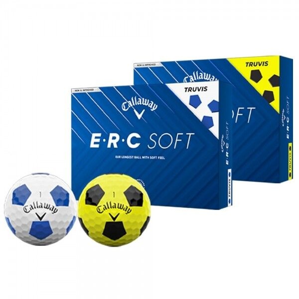 캘러웨이 [캘러웨이정품] 로고무료인쇄25년 ERC 소프트 트루비스 골프공 (12구 3피스) GF
