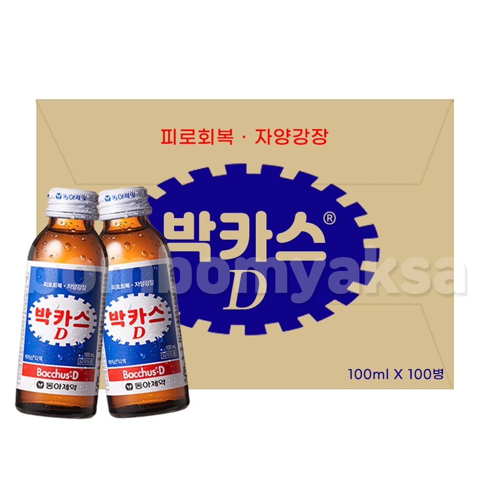 동아제약 동아제약 박카스D 100병 약국용 박카스디 피로회복 자양강장 파손방지
