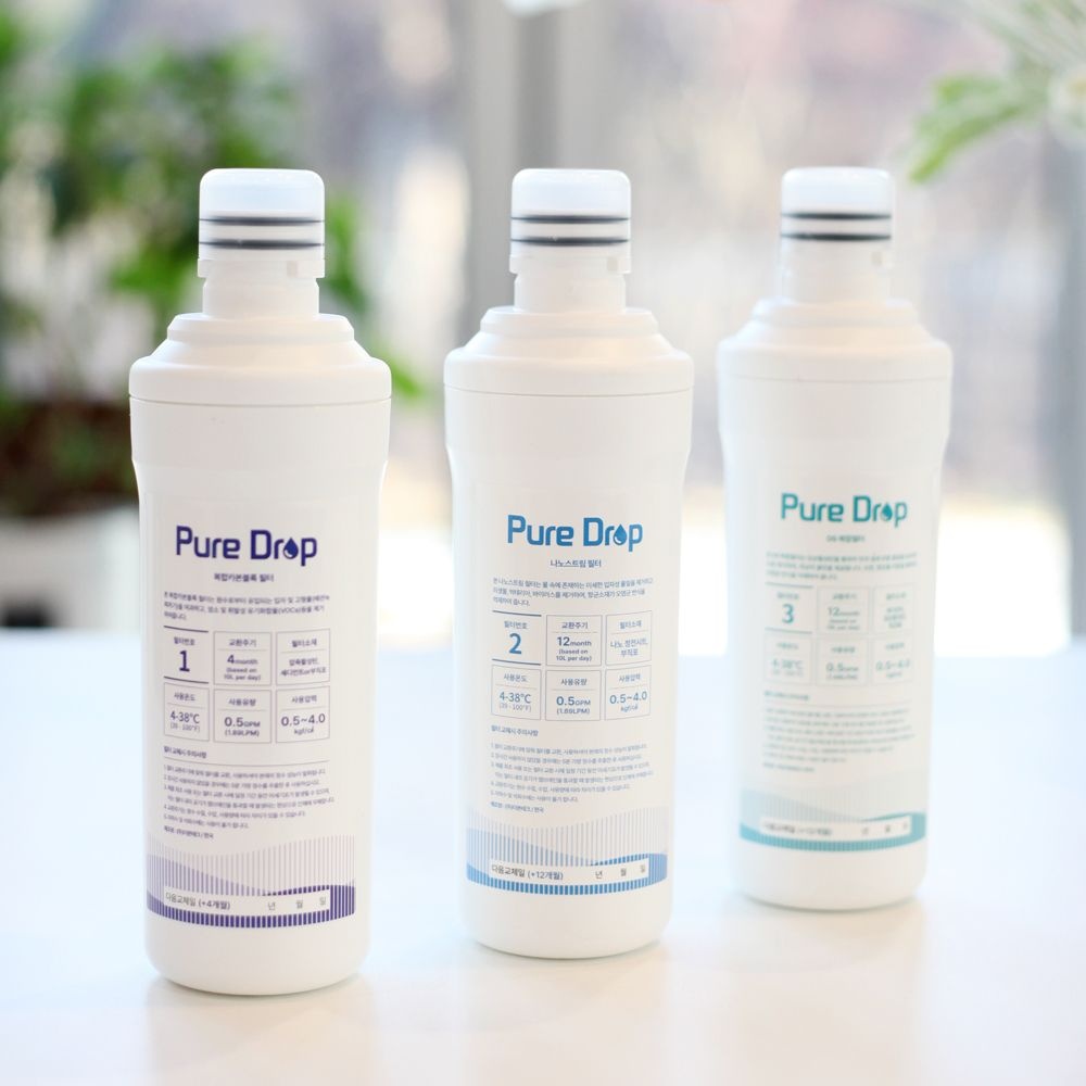 퓨리얼 정수기(PPA-100)호환필터1년 사용 1번필터3ea 2,3번필터 각1ea