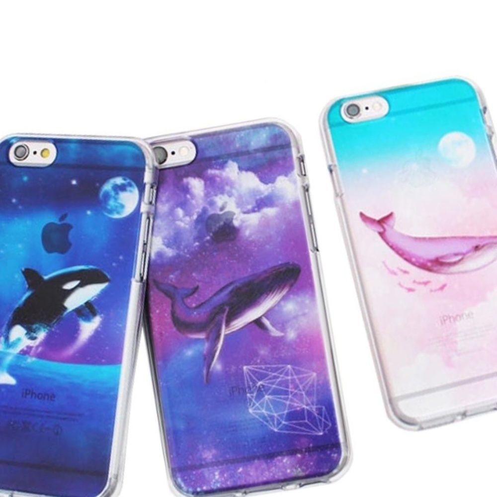 Tcz 투명 케이스 젤리 M336 돌핀 1WAC6BD60 핑크흰수염고래 민트흰수염고래