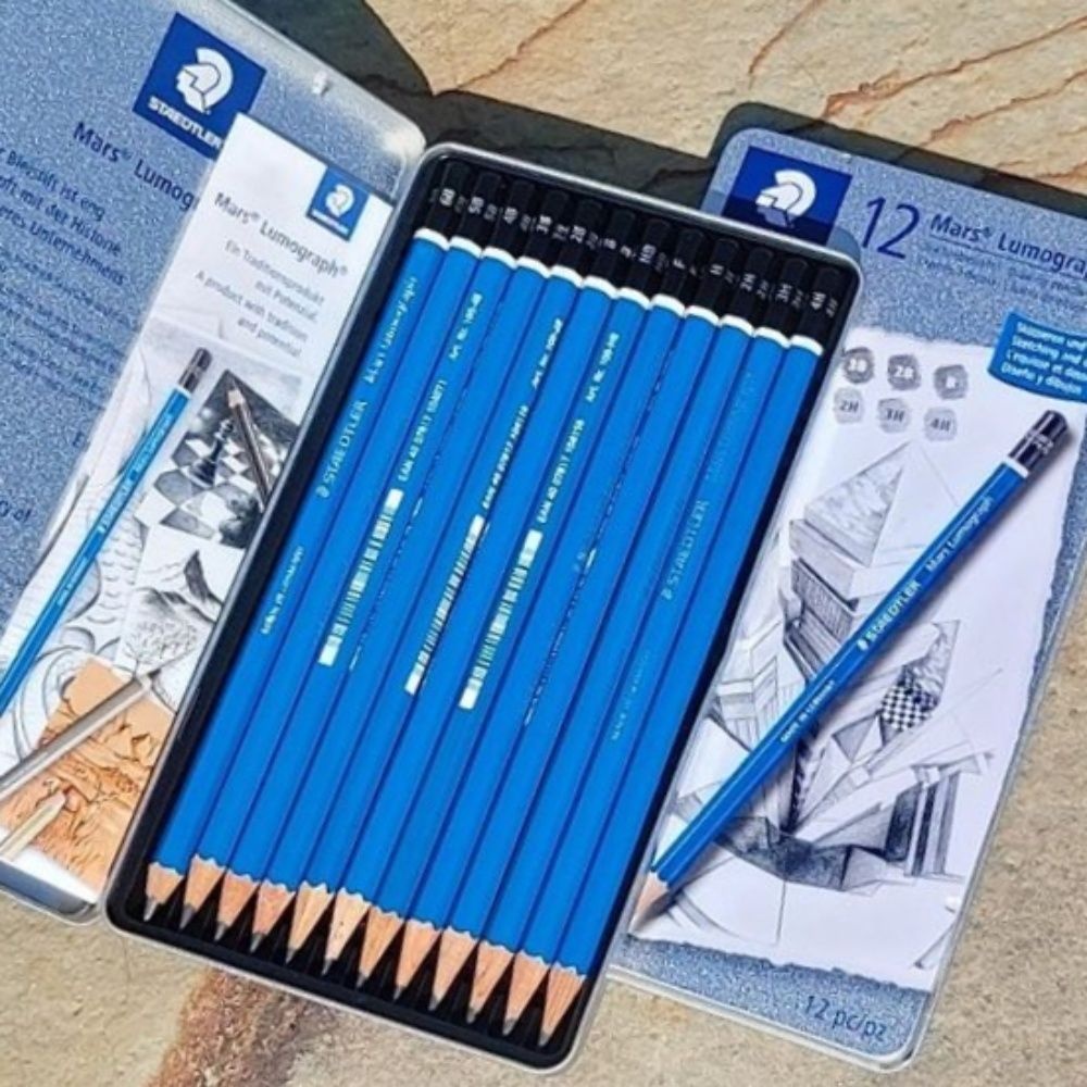 스테들러 관공서 루모그라프 사무실 전문가용연필 12본세트 Mars 학교 1WA1CE800