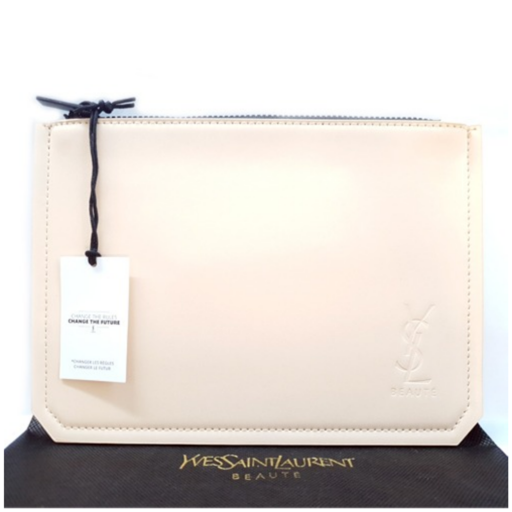 입생로랑 향수명가 입생로랑 아이보리 파우치 명품 이너백 노벨티정품 핫딜 유명BJ추천 품절