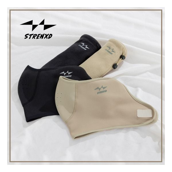 (주)애니스포츠 [스트렝스디] 국가대표 경기복 제작 브랜드 방한마스크&넥워머 혼합풀세트 (블랙 방한마스크, 넥워머 + 베이