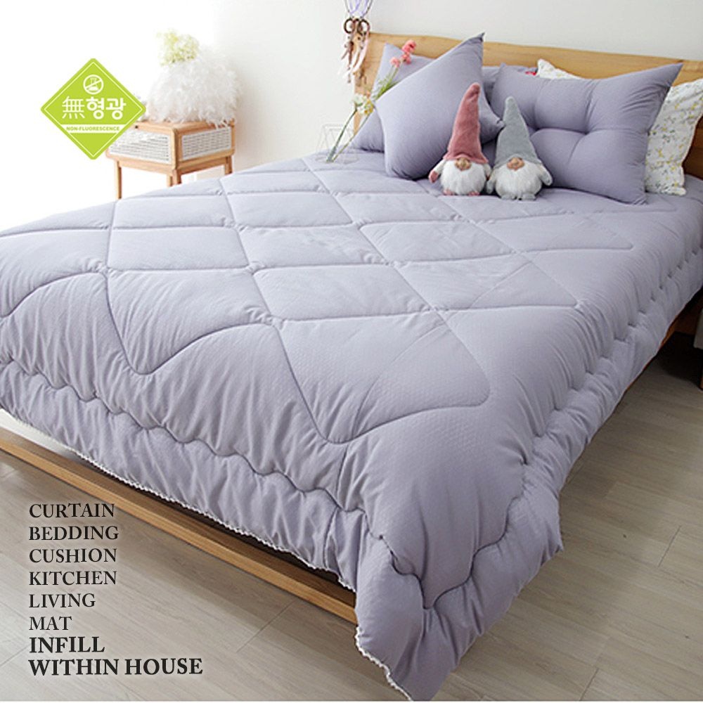 위드인하우스 극세사 이불솜 샤인 S,D,Q 화이트,퍼플그레이