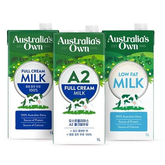 a2밀크 단백질우유 1L x 12팩 / 오스트레일리아 A2우유