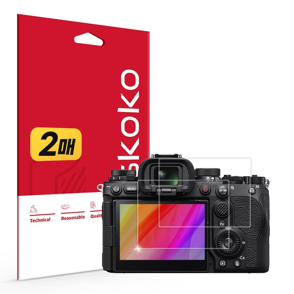 스코코 소니 ILCE-9M3 / A9M3 초고화질 트루컬러 AR 액정보호필름 2매