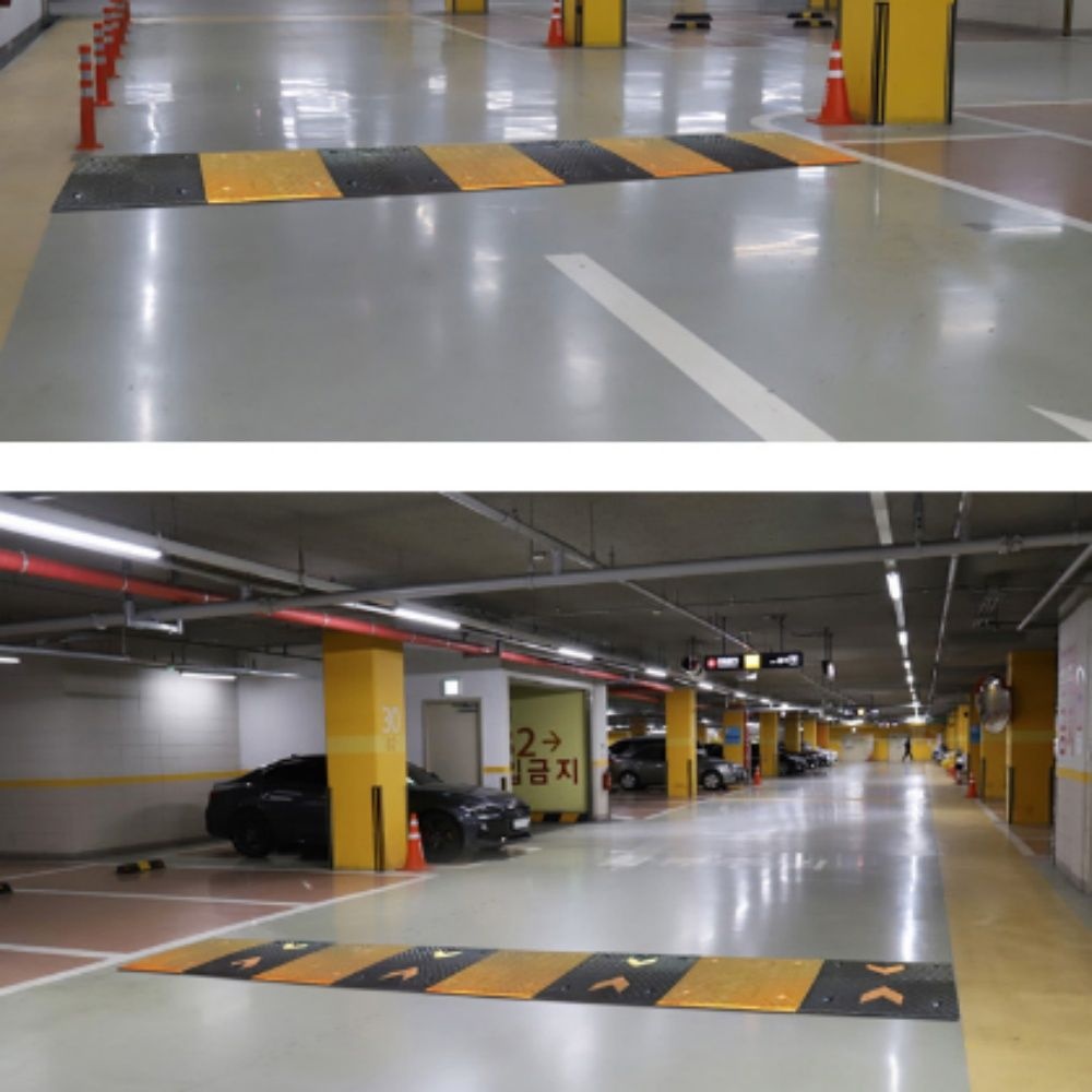 과속 방지 턱 매트 학교 주차장 조립식 도로 안전장치