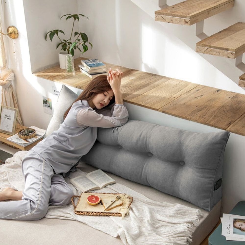 침대헤드쿠션 대형 삼각 등받이쿠션 범퍼 머리받침대 헤드보드 쿠션 배게 푹신한 폭신한