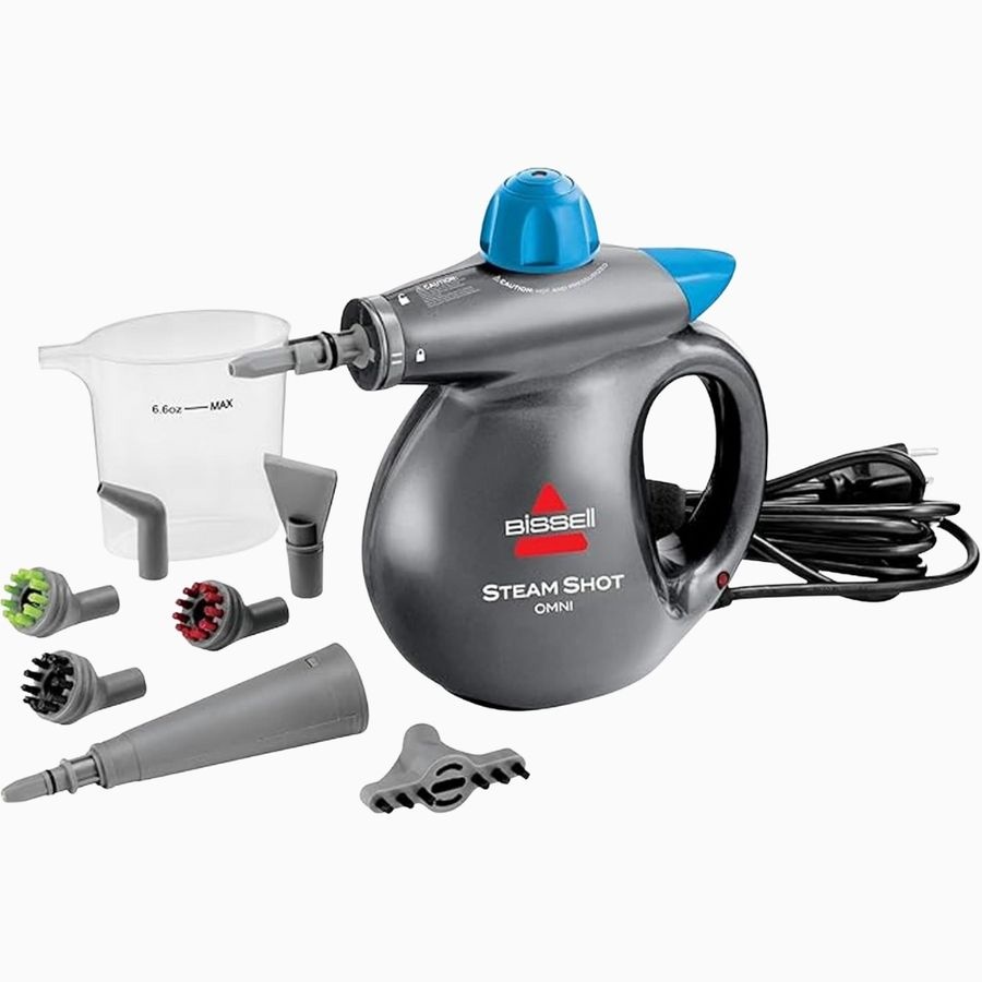 BISSELL [해외] BISSELL 스팀샷 다용도 스팀 청소기 7종 세트 핸디형 클리너 타일 욕실 창문 고온분사