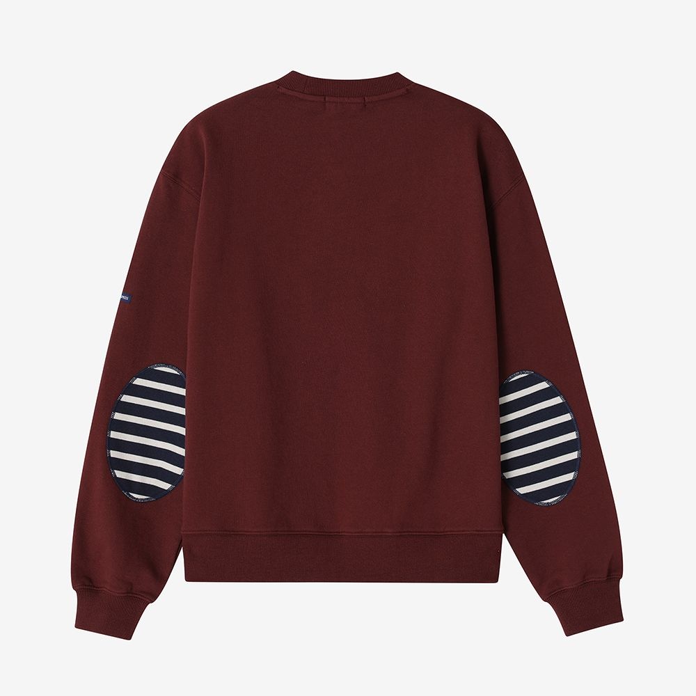 [본사정품] 세인트제임스 맨투맨 Bon Bon Elbow Patch (BUR) ASJU253KR74-BUR