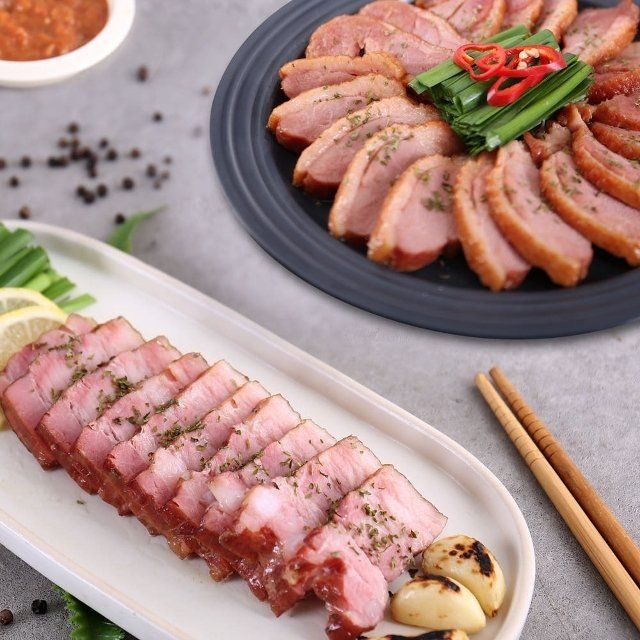 불향가득 참나무 장작 훈제오리 2팩+훈제삼겹 2팩/각400g