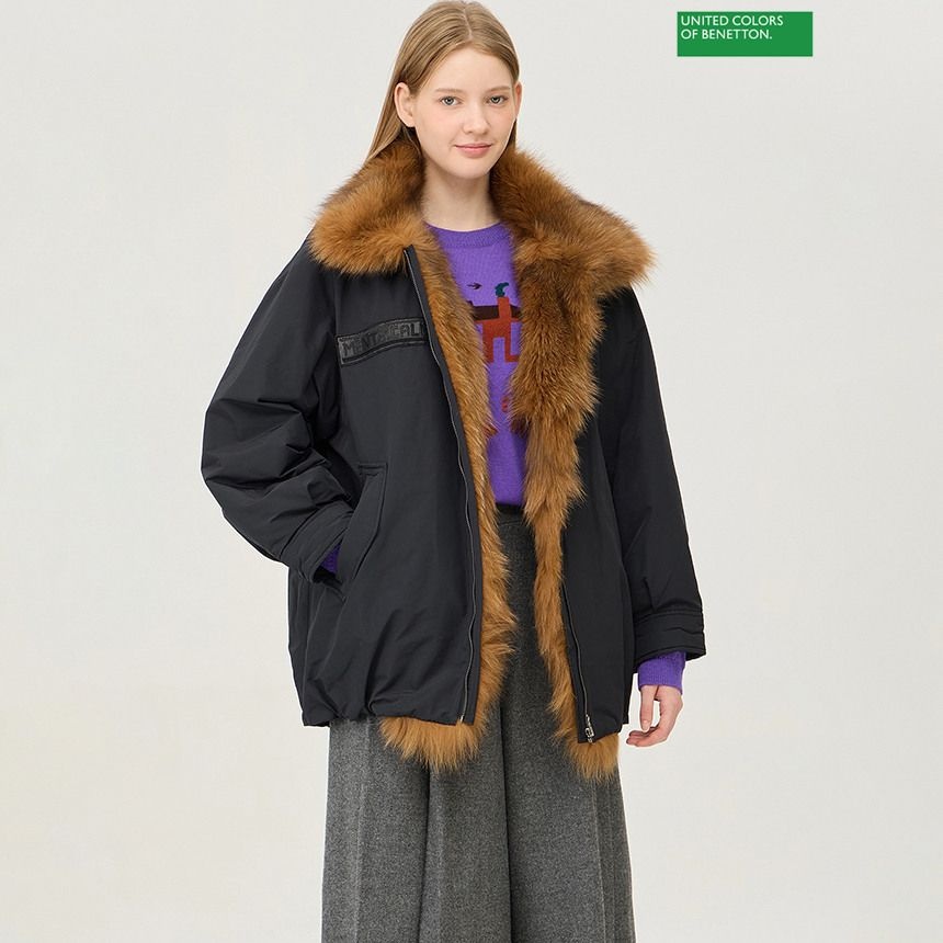 {매장정품} 베네통 카네 폭스벨리 구스 패딩 BAPD54461 1130533